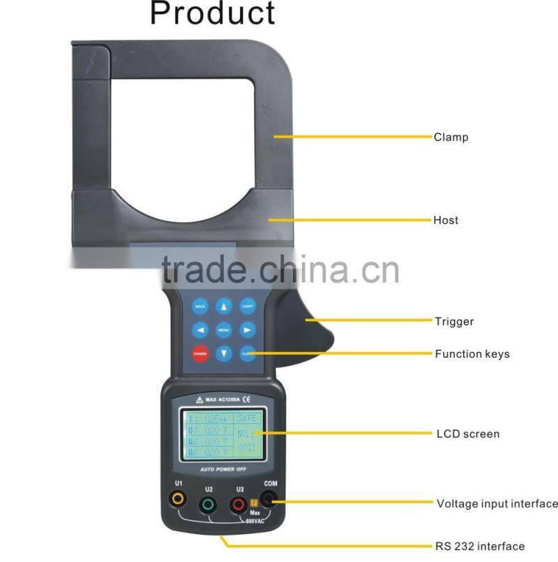 ISO CE ETCR7000B Large Caliber Clamp Current Meter