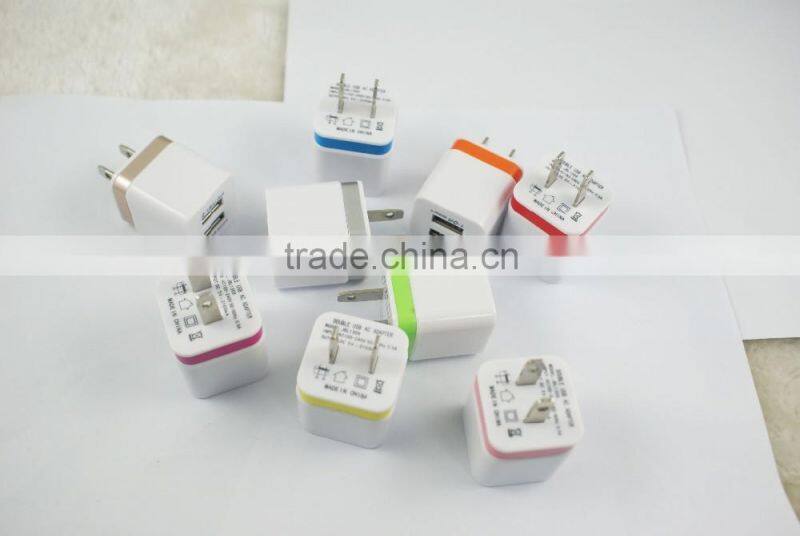 2016 new gadget compact portable USB mirco power charger home travel charger for mobile phone Iphone 4s 5s 6s ipod ipad