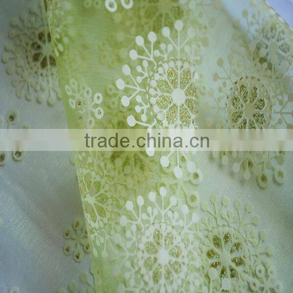 100% organza Sew Quilting Fabric Christmas Holiday Santa Clause