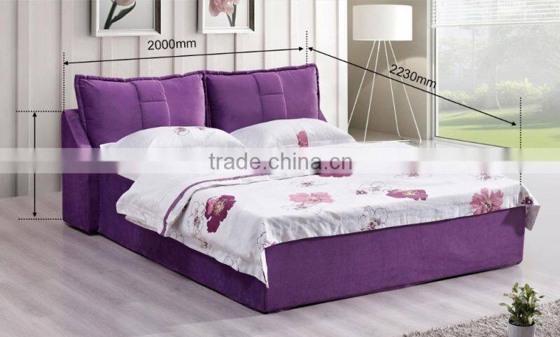 Latest oak furniture iron double bed designs