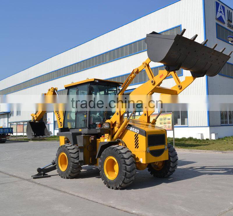 SDLG backhoe loader