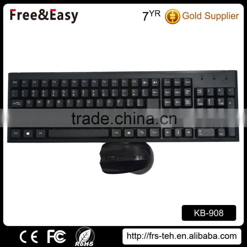Ergonomics Style and 2.4Ghz Wireless Type Keyboard and Mouse Combo