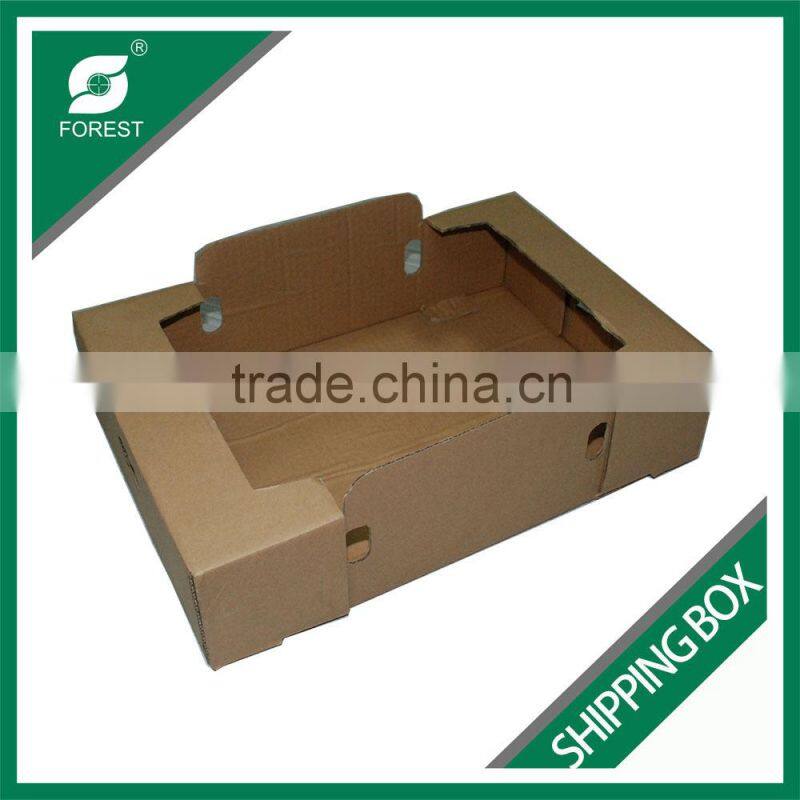 CORRUGATED CARDBOARD SHIPPING BOX FOR FRUIT AND VEGETABLES SHIPPING TRAY WHOLESALE