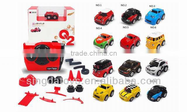 Smallest Car!2010E Infrared RC Q2 Mini Stunt Car 5cm
