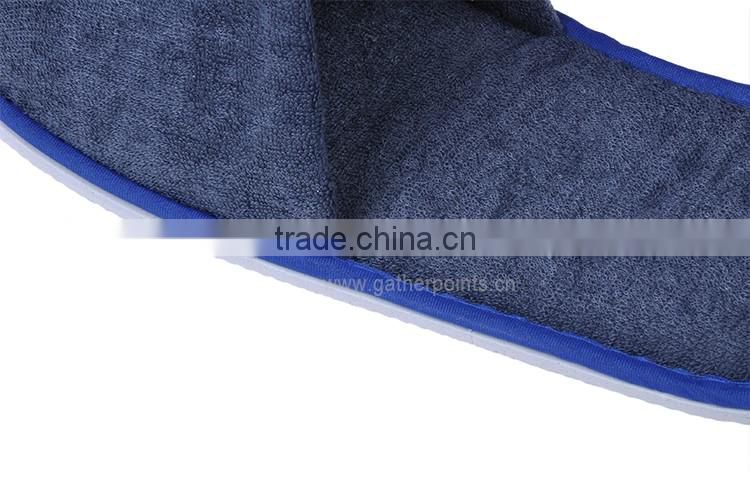 High Quality New Design Cotton Velour Open Toe Hotel Slipper