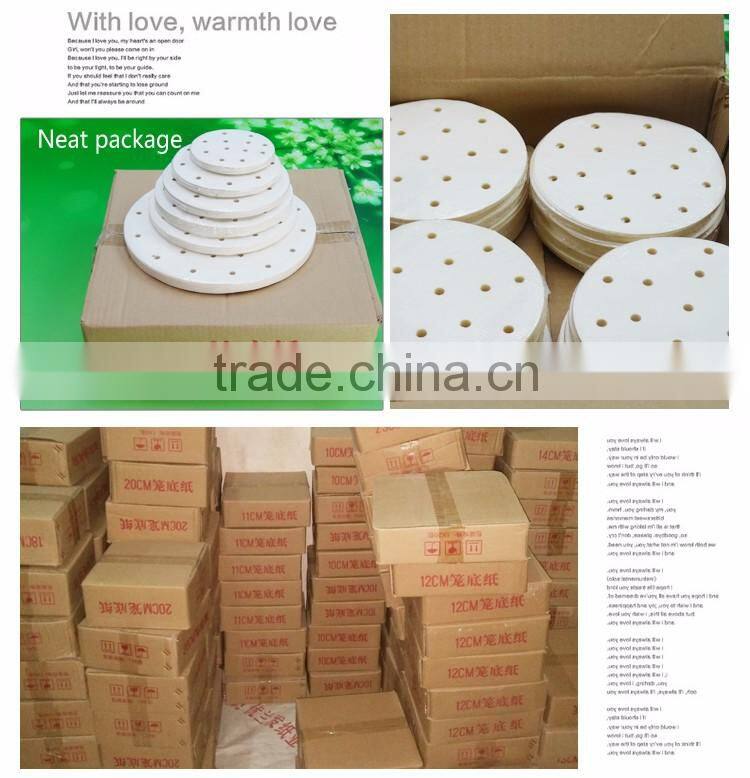 FDA approved non-stick high heat resist food grade steaming paper Dim Sum paper