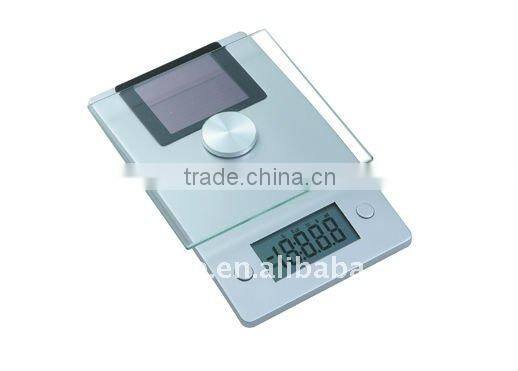 Fashion design solar kitchen scale with 150KG capacity