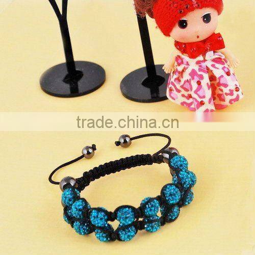 Disco ball shambala bracelet/disco ball jewelry