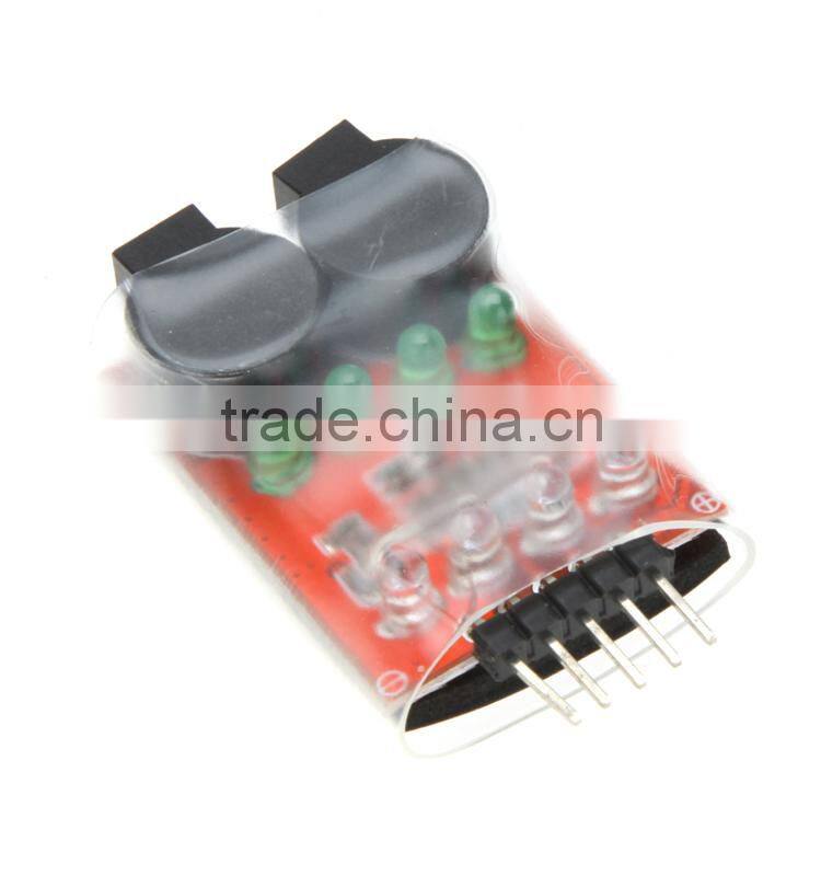 Dual Speaker Low Voltage Alarm Buzzer BB annunciator with LED 2S-4S for RC Model Lipo battery