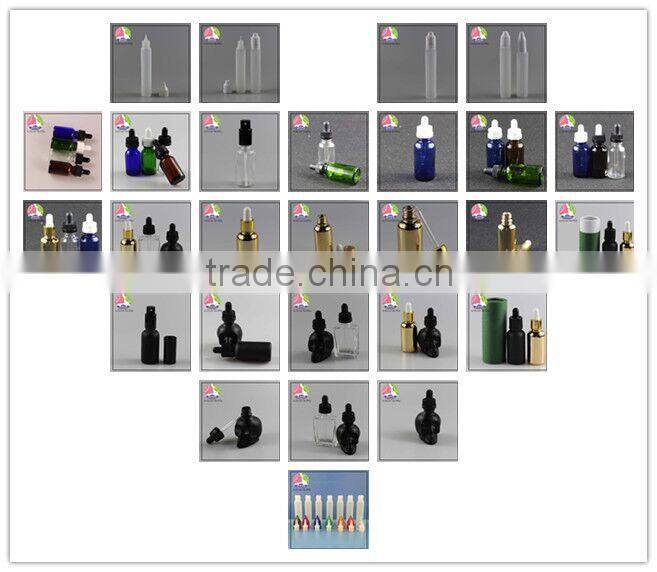 Plastic dropper bottle for eliquid 30ml/15ml clear decorative plastic containers pet dropper bottles with childproof