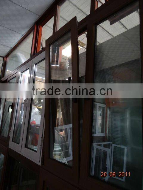 vertical hinged window/vertical opening window/foshan wanjia brand
