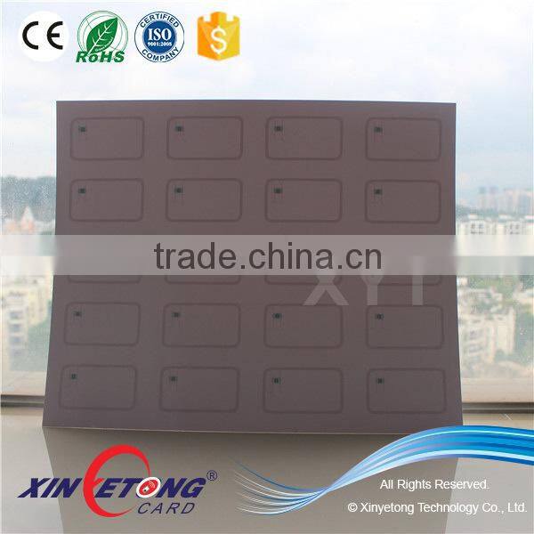 3x8 Layout PVC RFID Inlay Compatible 1K S50 Chip