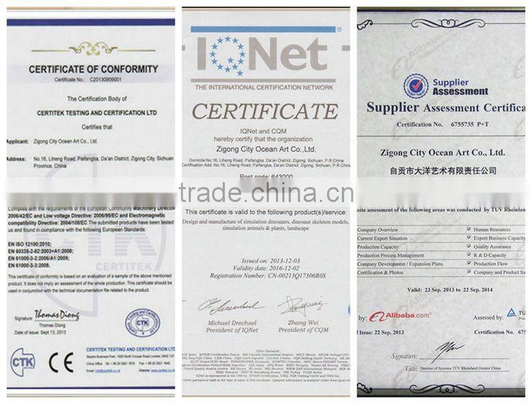 Cartoon dinosaur model for entertainment