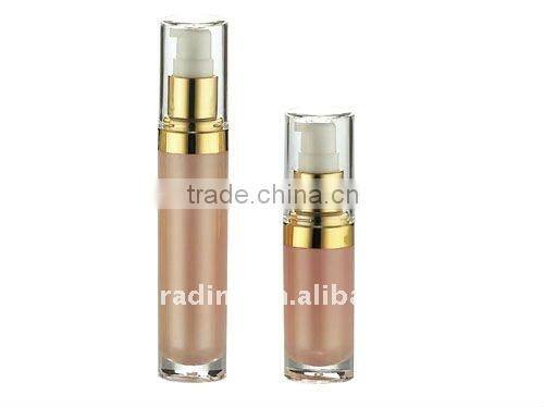 15ml-30ml acrylic bottle with aluminum pump and cap, acrylic cosmetic bottle