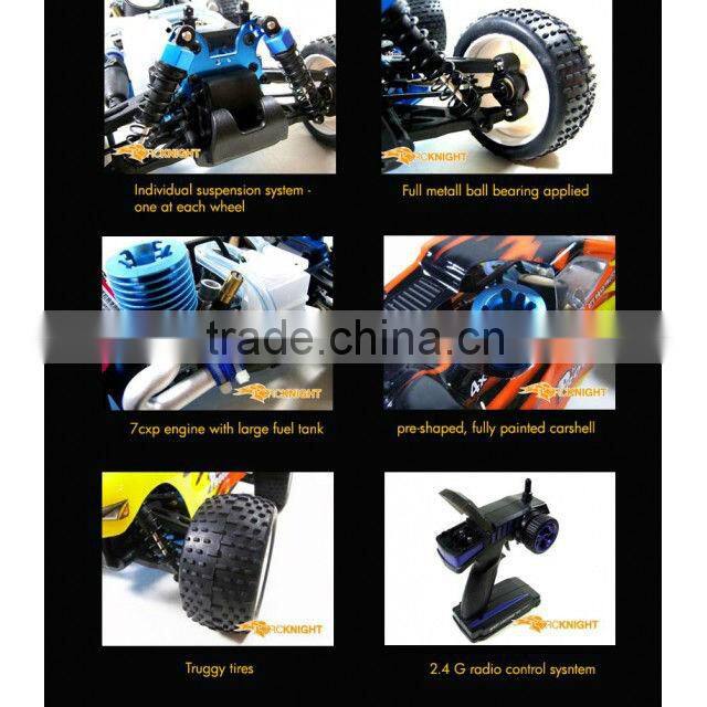 hsp RTR nitro 1/16th scale 4wd rc car off road truggy