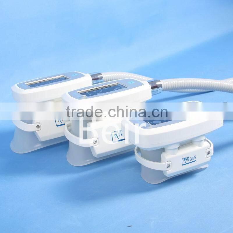 Three handles criolipolisis coolshape body slimming machine with CE ISO approved