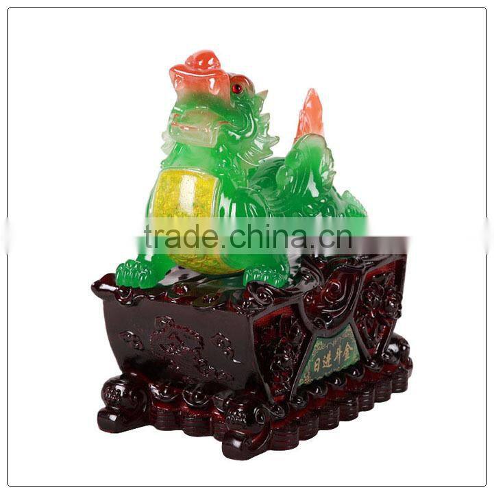 Jade color Resin Pi Sou , fengshui pixiu statue hot sales