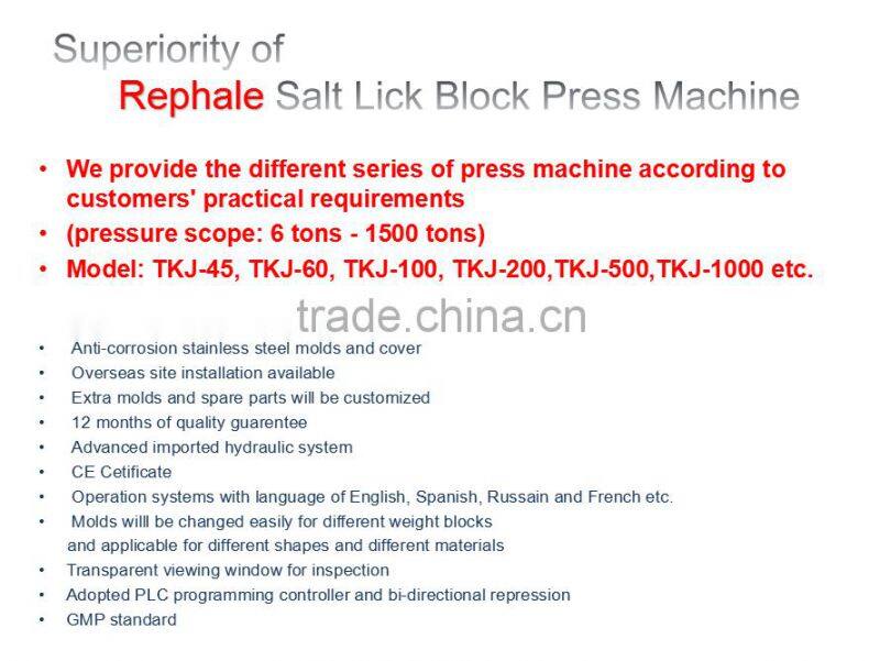 Rephale Salt Block/Tablet Press Machine