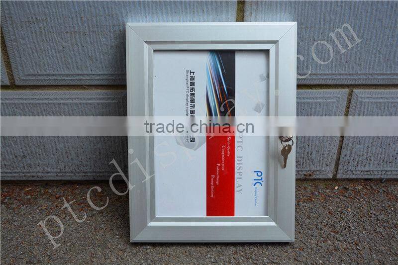 Outdoor Waterproof Lockable Poster Frame with Poly Carbonate clear window