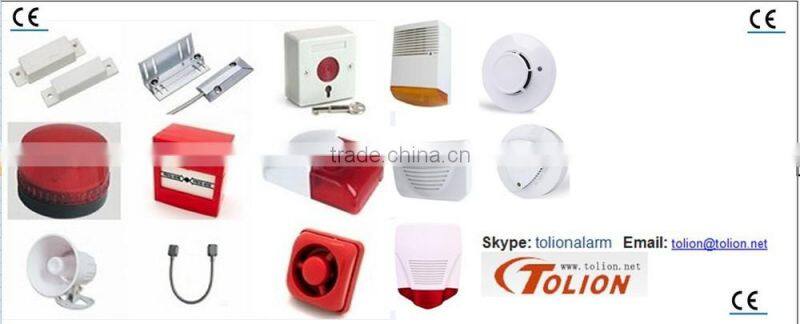 Wired or wireless Armoed strobe siren Burglar alarm Waterproof outdoor siren with strobe light and backup battery siren