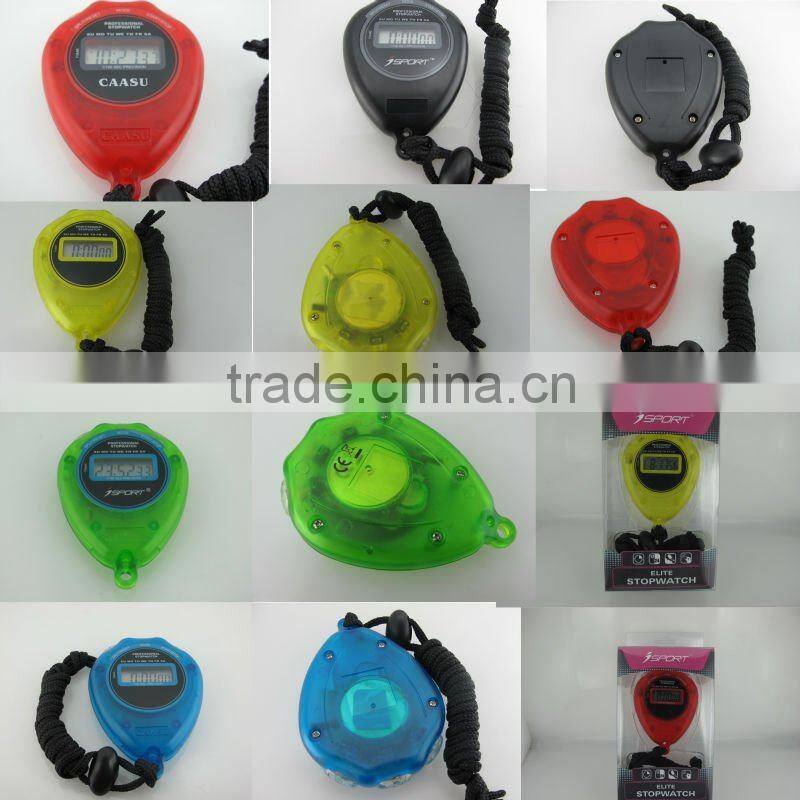 Factory Wholesale Digital Stop Watch Timer with Lanyard