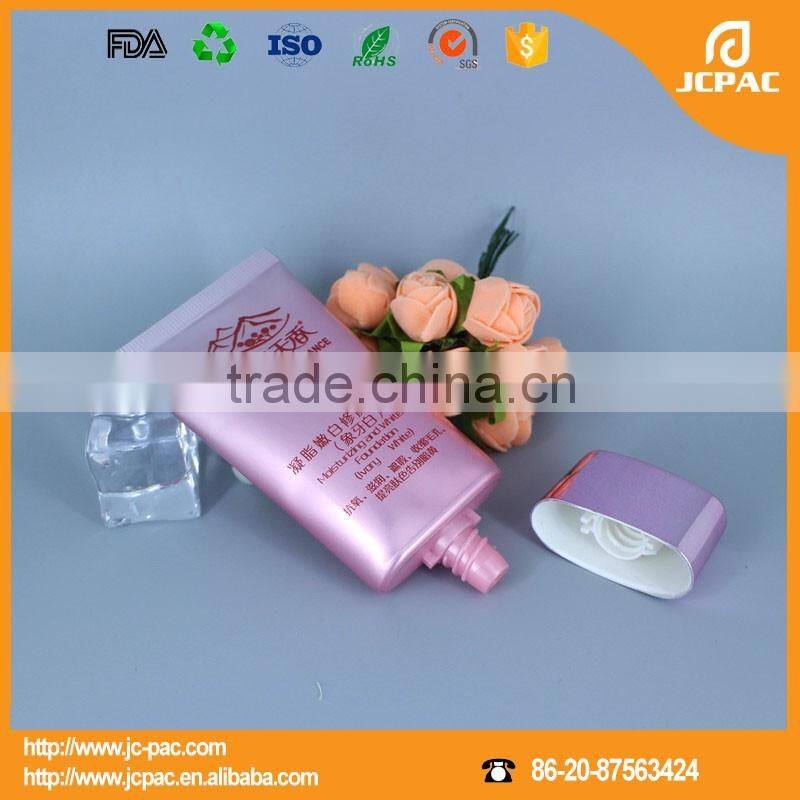 Empty silkscreen printing surface handling oval aluminum laminated tube