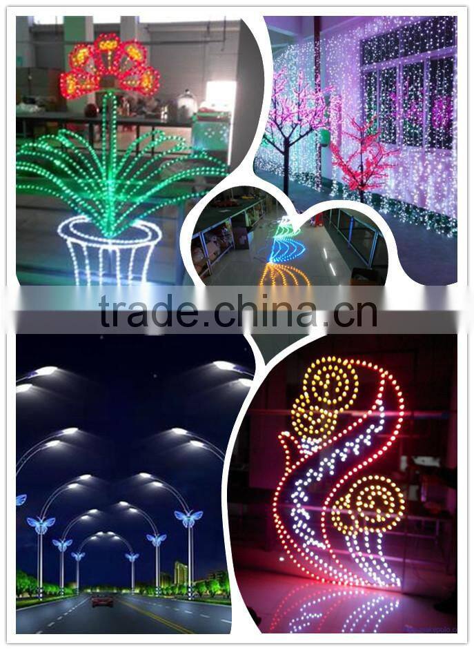 150' spool 12v hotsale green mini led neon flex rope lights 8*16mm for outdoor decoration