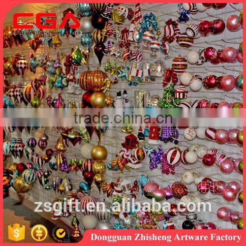 Hanging christmas bauble glass icicle for christmas tree decorarion supplies X'mas accessories