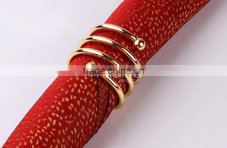 Gold napkin ring