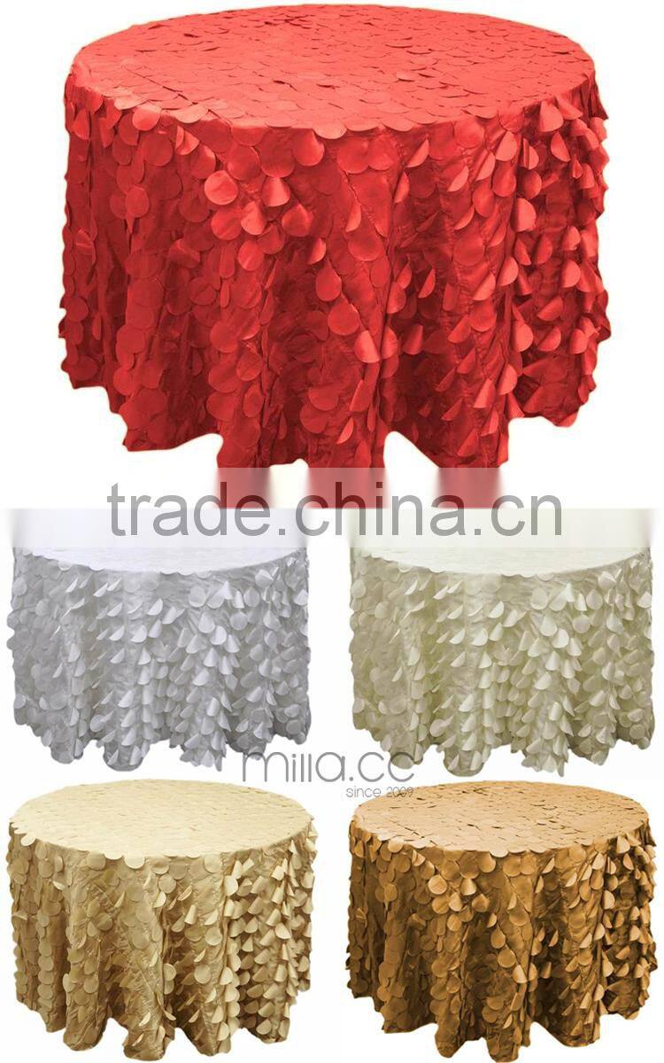 Taffeta petal table cloth