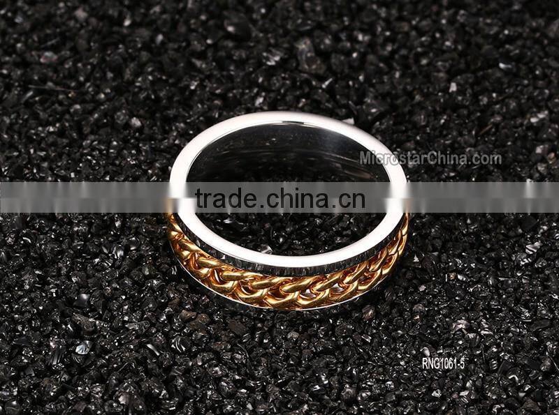 Stainless steel chain Men's Rings Personalized Rings wholesale