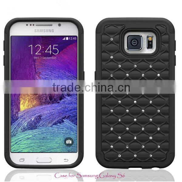 Full Star Bling Diamond Hybrid Defender case for samsung s6