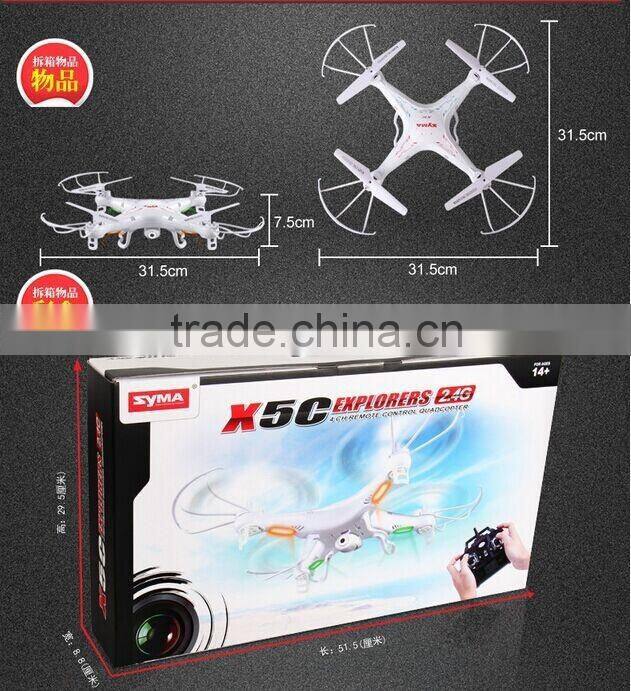 "syma New Arrival! Syma X5C-1 2.4G 4CH Outdoor RC Quadcopter Remote Control Helicopter With Camera HD Video Explorers "