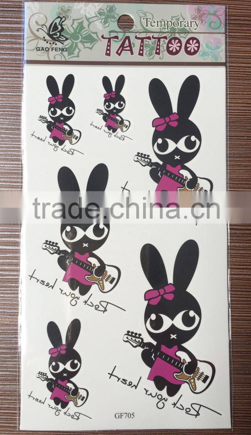 2016 hot slae eco-friendly high quality children's tattoo stickers