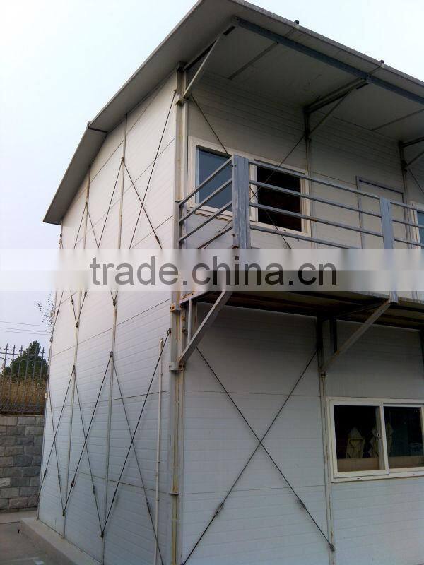Economical sandwich panel steel prefab timber house