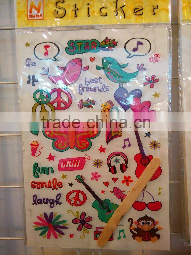 Rub on transfer with text patterns