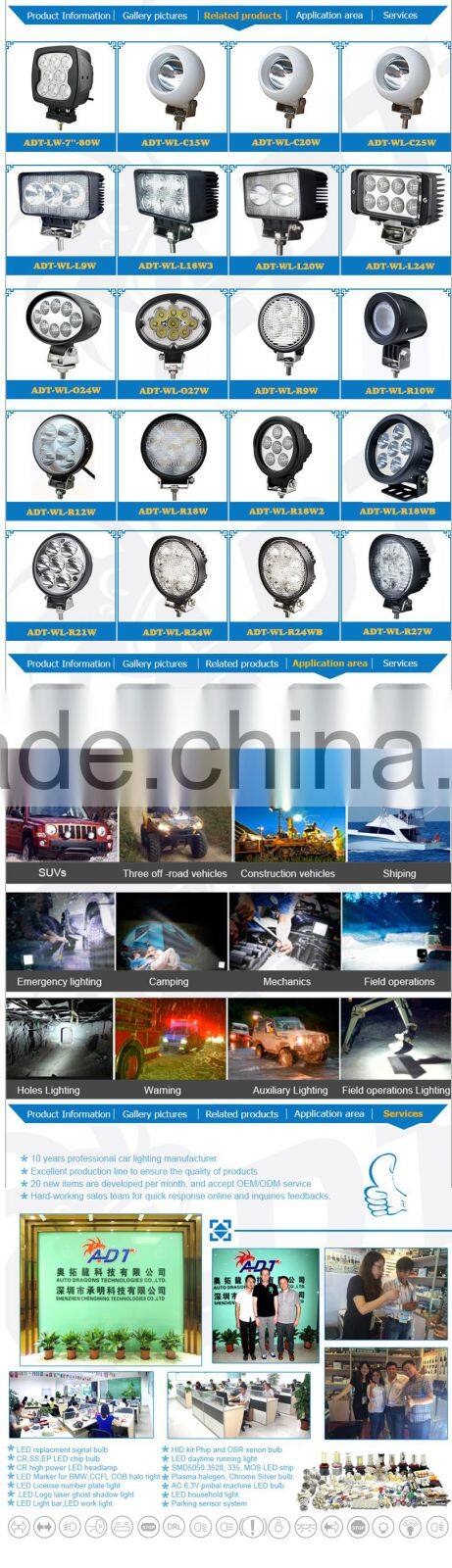 4x4 24W LED Work Light For ATV/Truck/Tractor