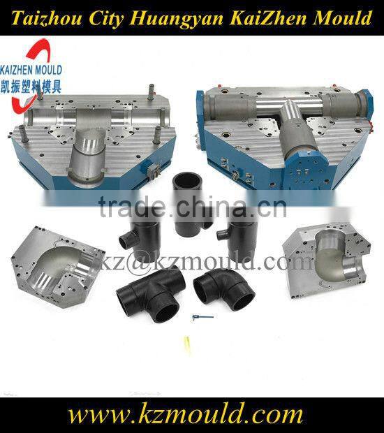 Plastic injection skew tee pipe fitting mould