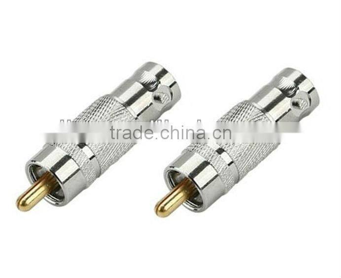 cctv plug bnc to rca adapter/connector
