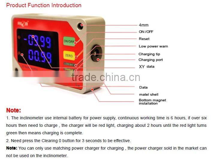 DMI800 Digital inclinometer,Clinometer,Tilt sensor With High Accuracy 0.002deg Max Range +/-30deg