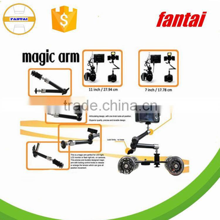 Articulating Magic Friction Arm 7 Inch for Hot Shoe Mounts to Work with LED Panel, DSLR Monitor,magic arm dslr