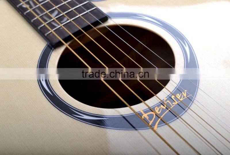 41 inch natural spruce acoustic guitar manufacturer