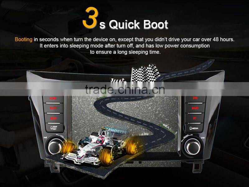 Ownice quad core android 4.4 car gps navigation for nissan qashqai/x-trial 16 ROM support DVR TPMS