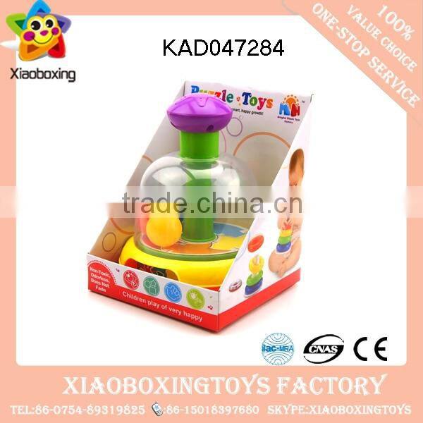 Hot selling interesting gift lovely plastic infant rattle ball baby toys