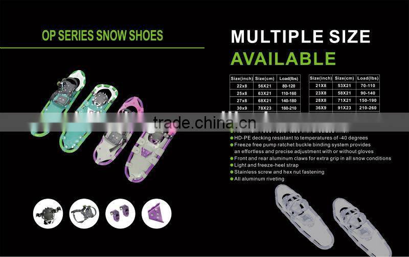 Custom Made Multiple Size Snowshoes