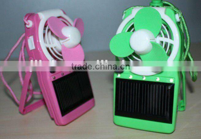 2015 hottest led light solar camping fans with moble charger function