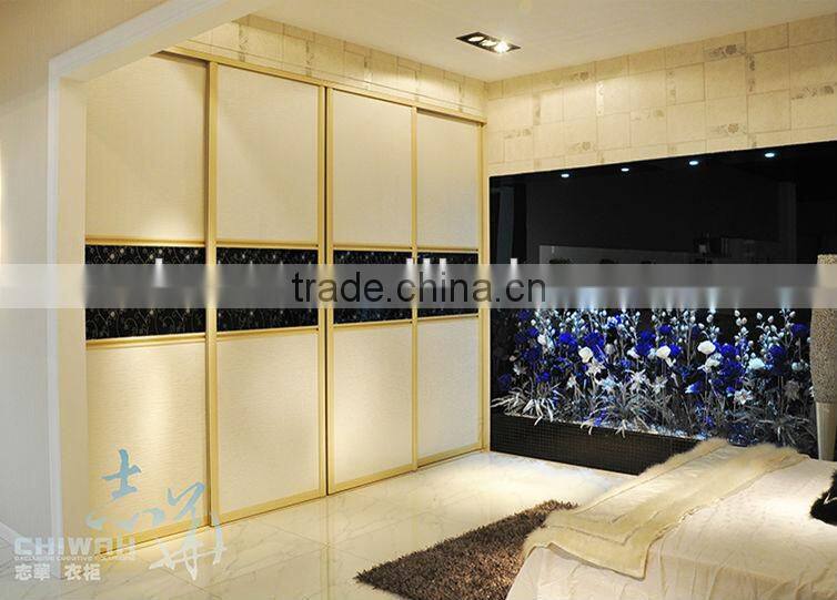 E1 grade mdf wardrobe sliding door