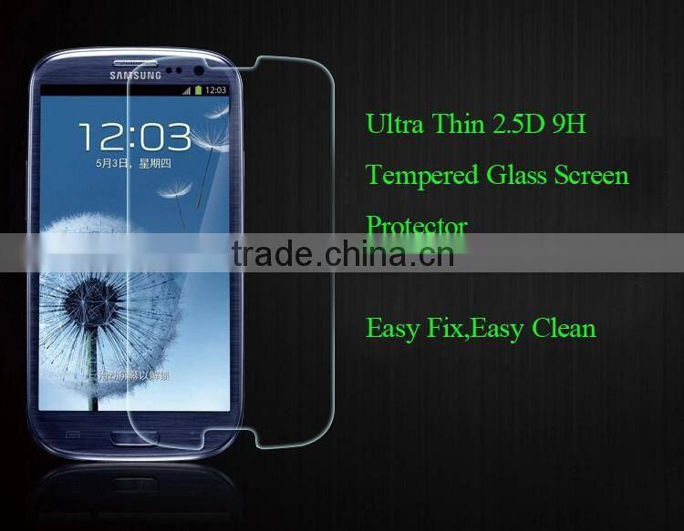 Premium Anti shock Screen Protector Film For SAMSUNG Galaxy S3 i9300 i9305 i747 i999 Tempered Glass Screen Protector factory oem