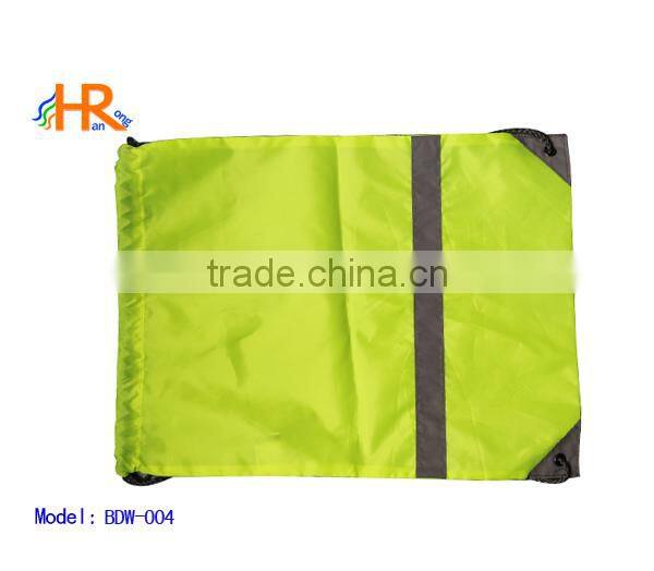 Polyester drawstring bag with custom logo