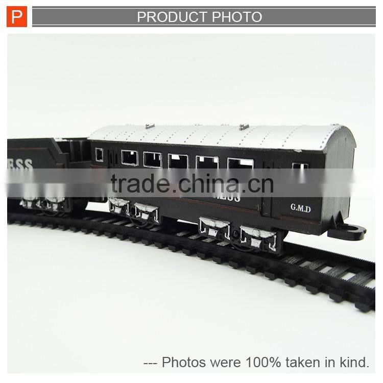 Plastic battery operated railway train toy with sound &light